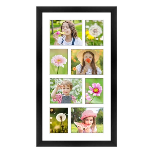 Wood collage picture frame - collage,