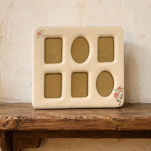 Vintage ceramic multi photo - ceramic,