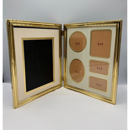 Collage picture frame gold - collage,