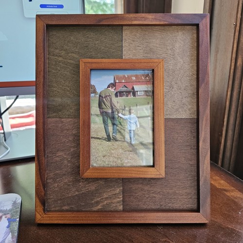 Handcrafted wooden picture - wooden,
